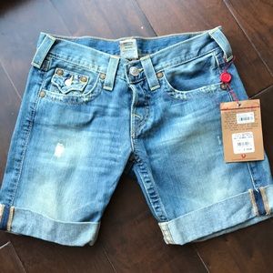 NWT True religion Riley denim shorts